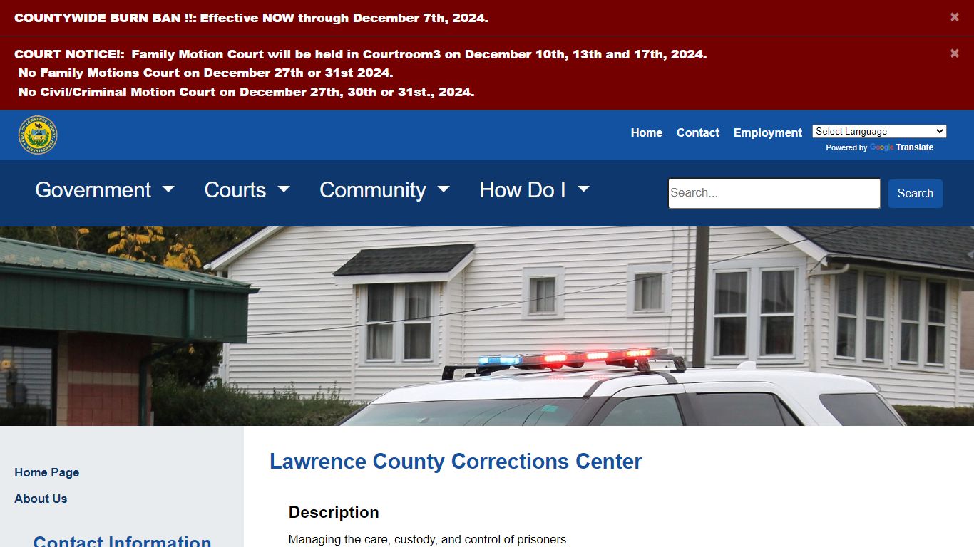 Corrections - Lawrence County PA